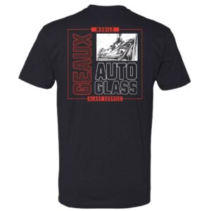 Sketched - Geaux Auto Glass Black Tee